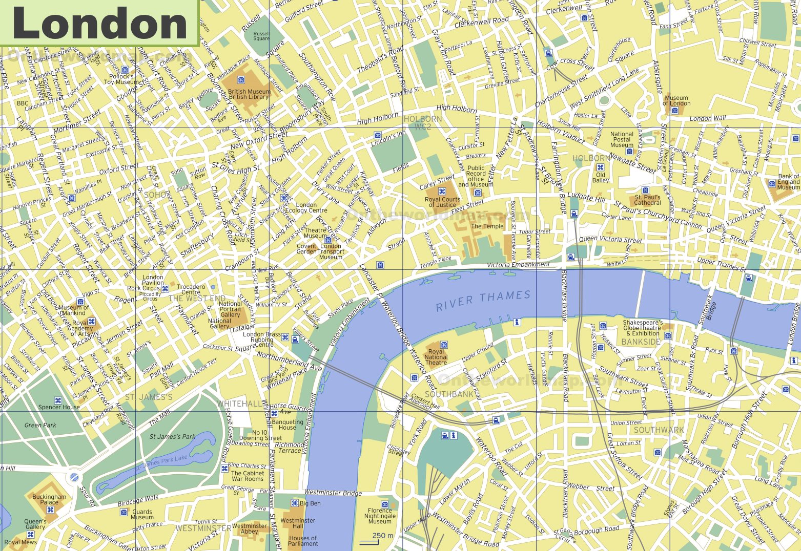 London Map Tourist Attractions Printable Printables Templates Free
