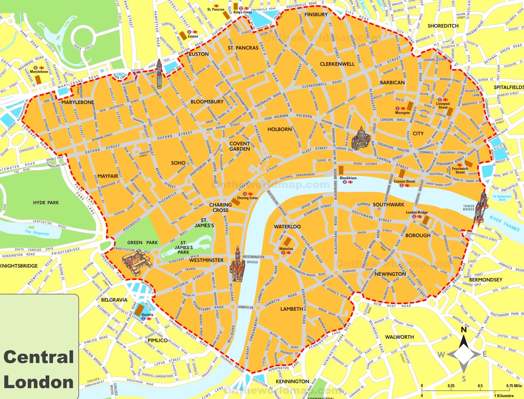 Where is central london located – Hillcotel
