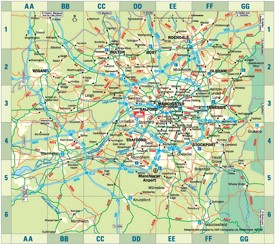 Greater Manchester map