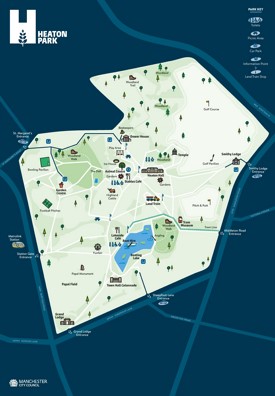Heaton Park map