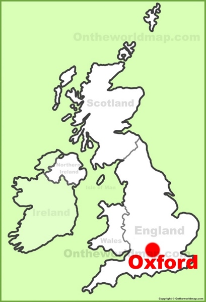 Oxford Location Map