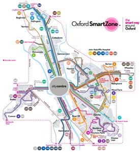 Oxford transport map