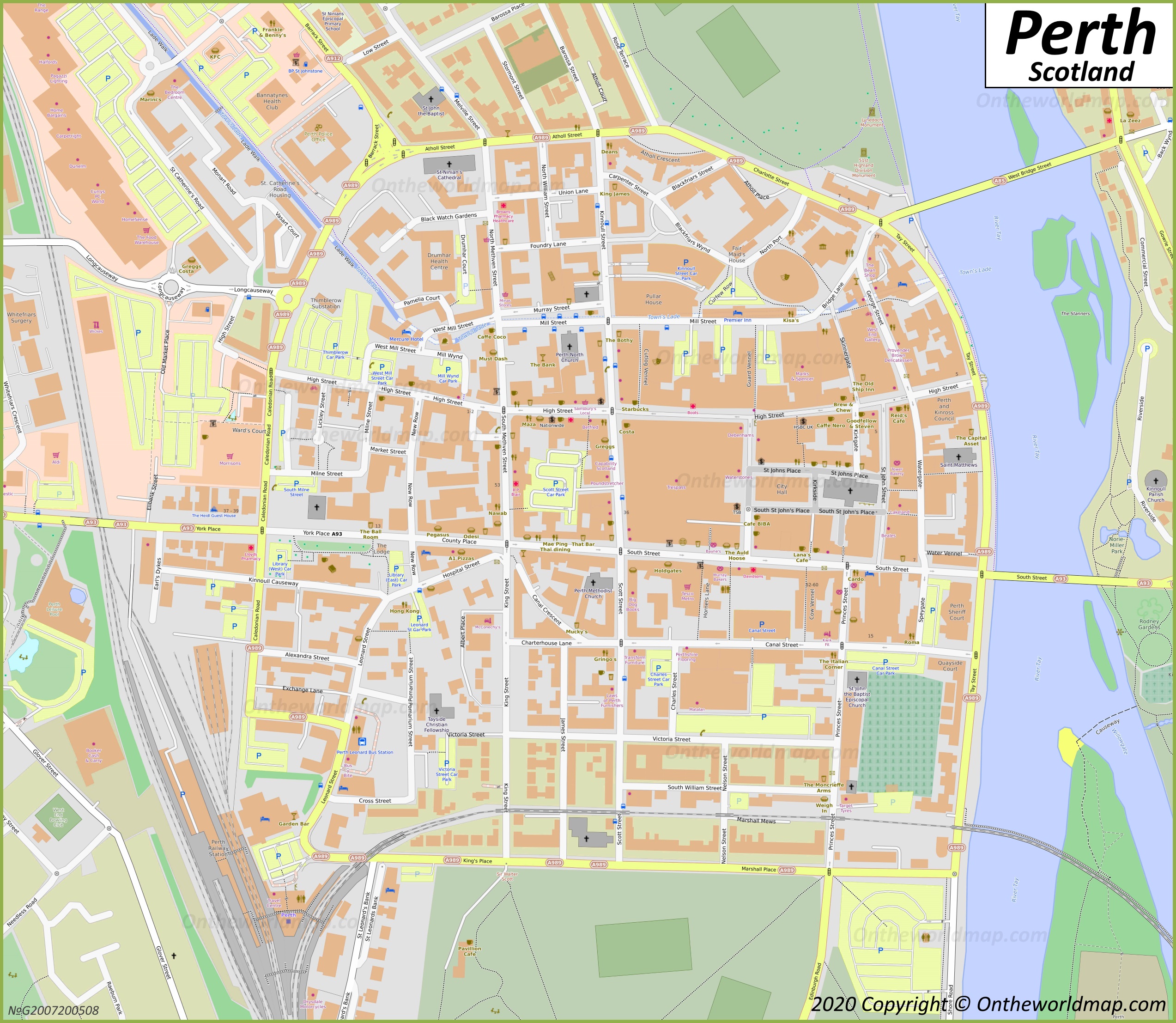 Detailed Map Of Perth 