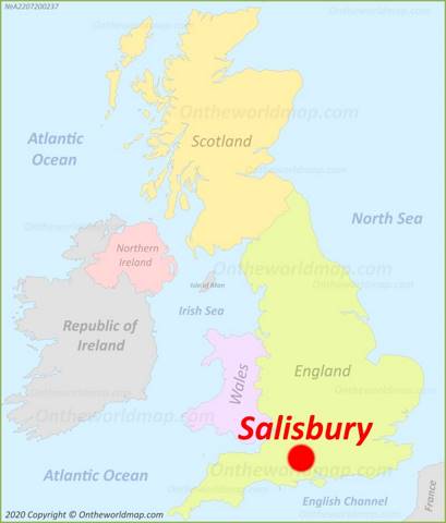 Salisbury Location Map