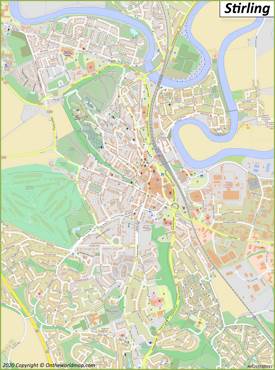 Detailed Map of Stirling