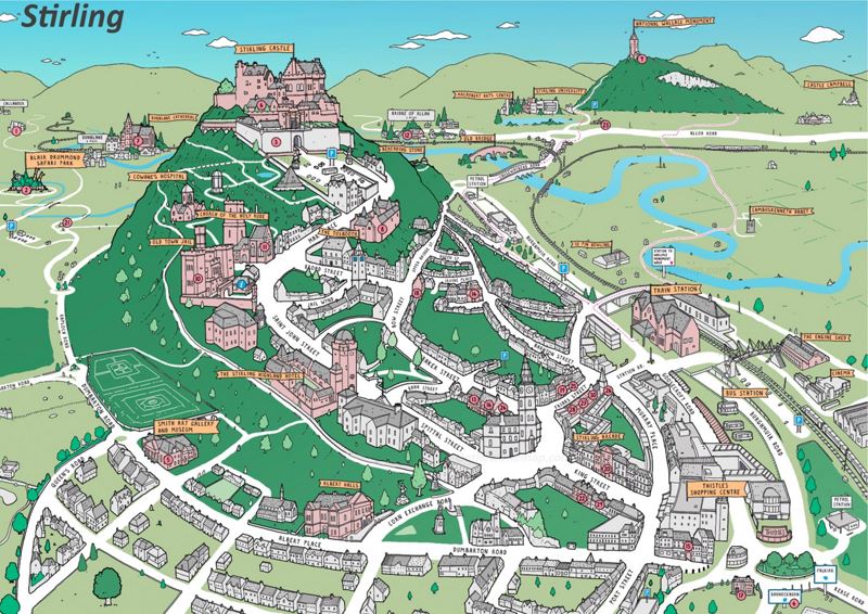 Stirling Tourist Map