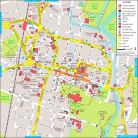 Winchester tourist map