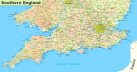 Map of Southern England