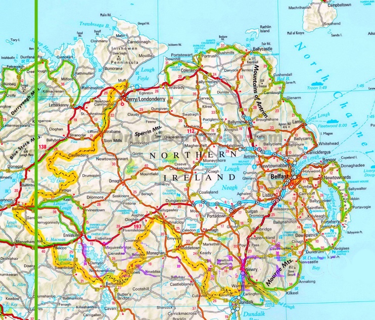 Northern Ireland road map