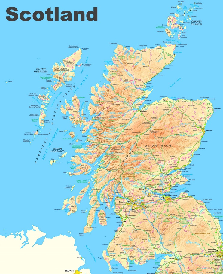 Scotland Road Map Max 