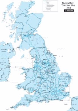 UK railway map