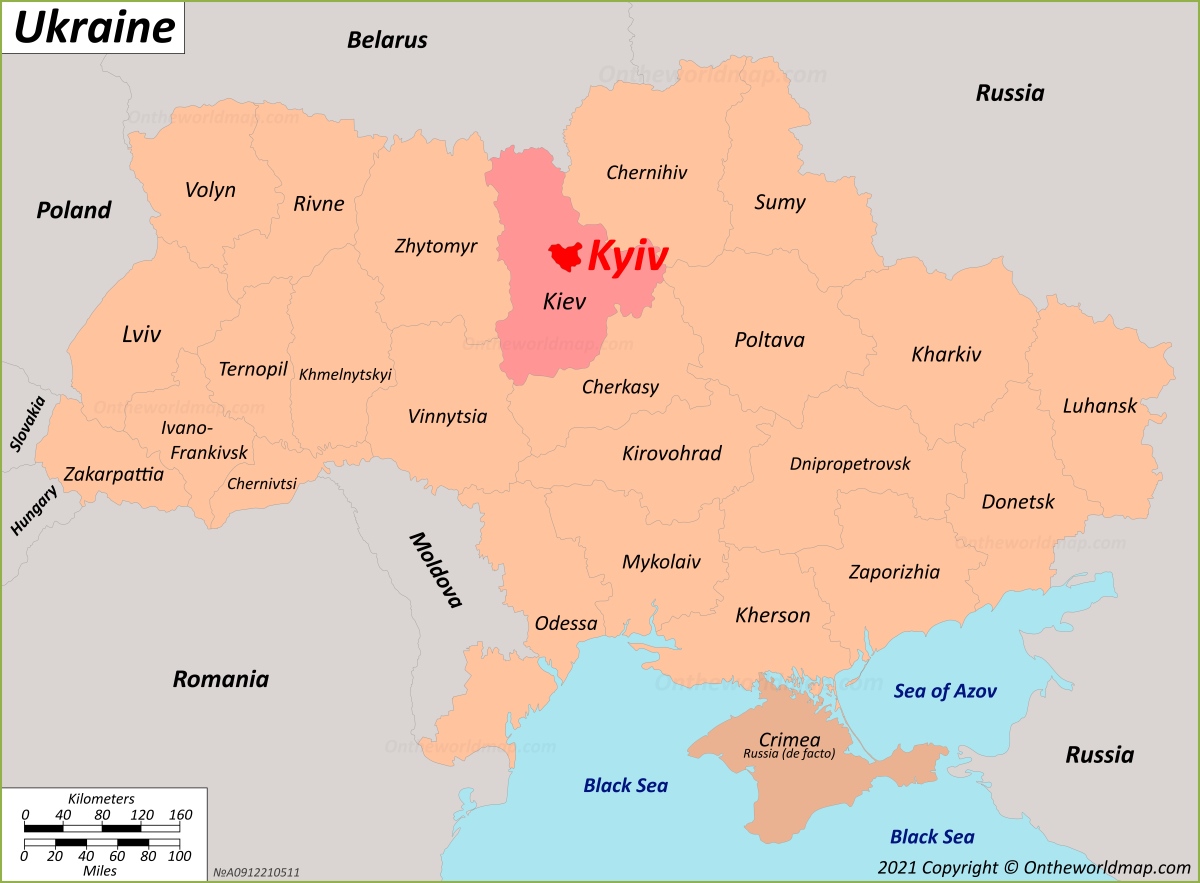 Kyiv Location Map