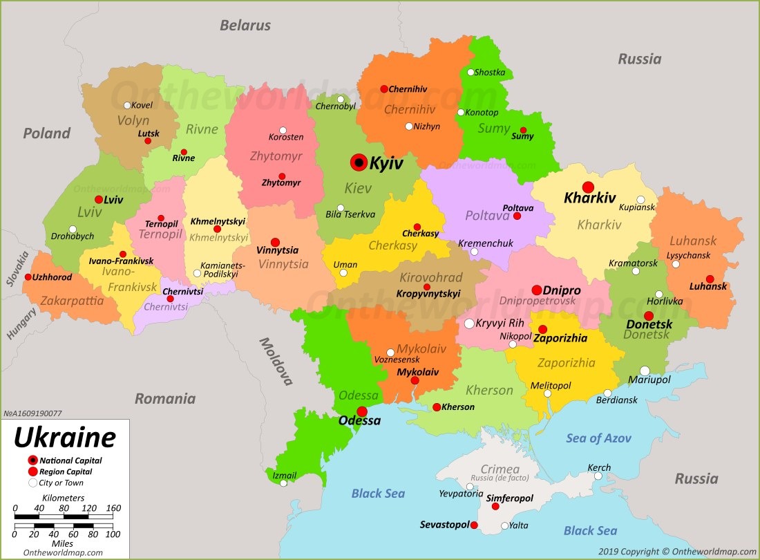 On world map ukraine How Ukraine