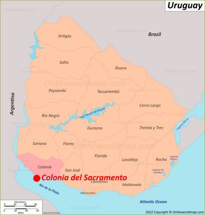 Colonia del Sacramento Location Map