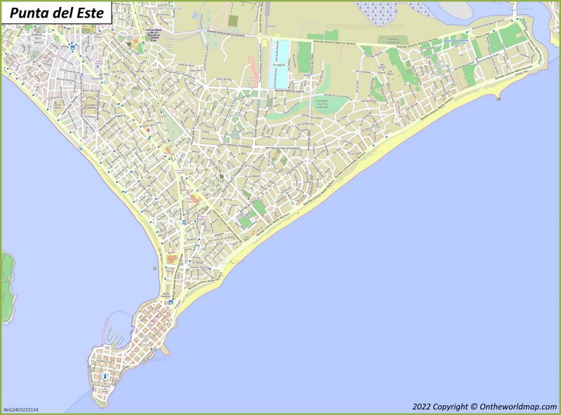 Punta del Este Map | Uruguay | Detailed Maps of Punta del Este