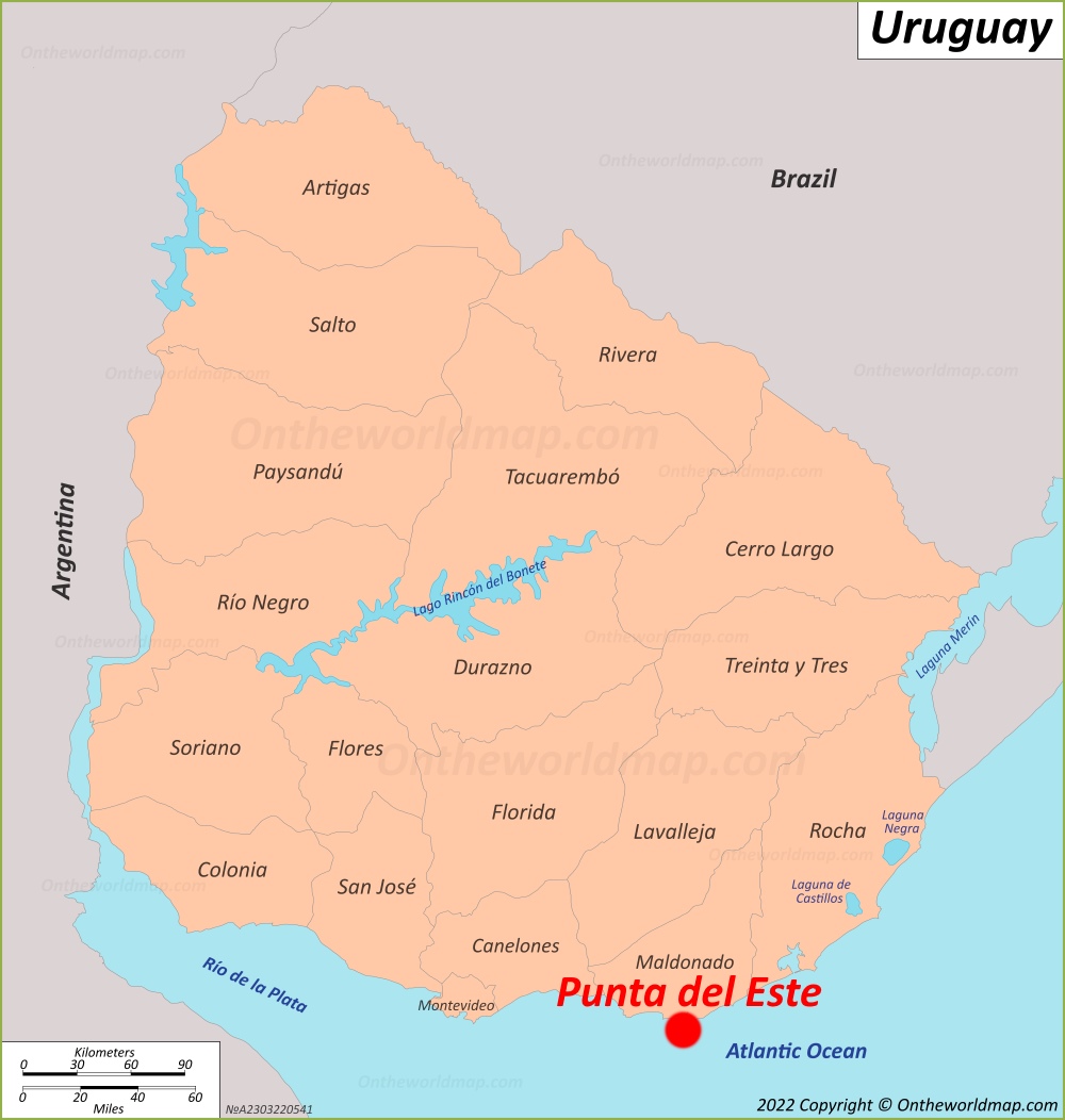 Punta del Este Localización Mapa