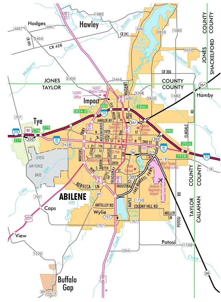 map of abiline        <h3 class=