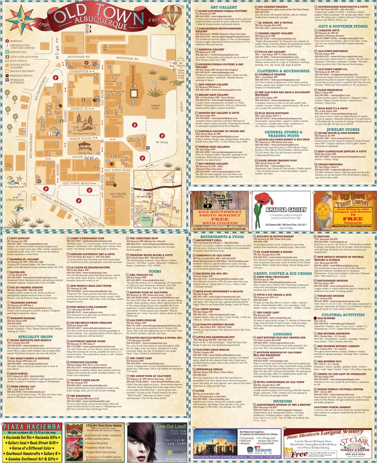 Albuquerque old town map