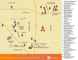 Anaheim Breweries Map