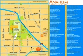 Anaheim Hotel Map