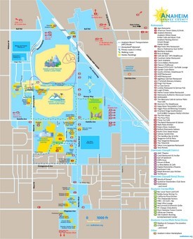 Anaheim tourist attractions map