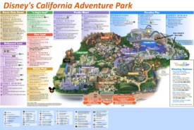 Disney California Adventure Attractions Map