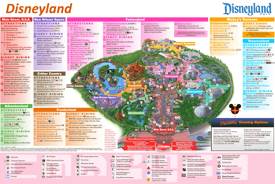 Disneyland Attractions Map