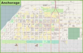 Anchorage downtown map