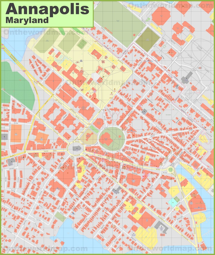 Annapolis Downtown Map Max 