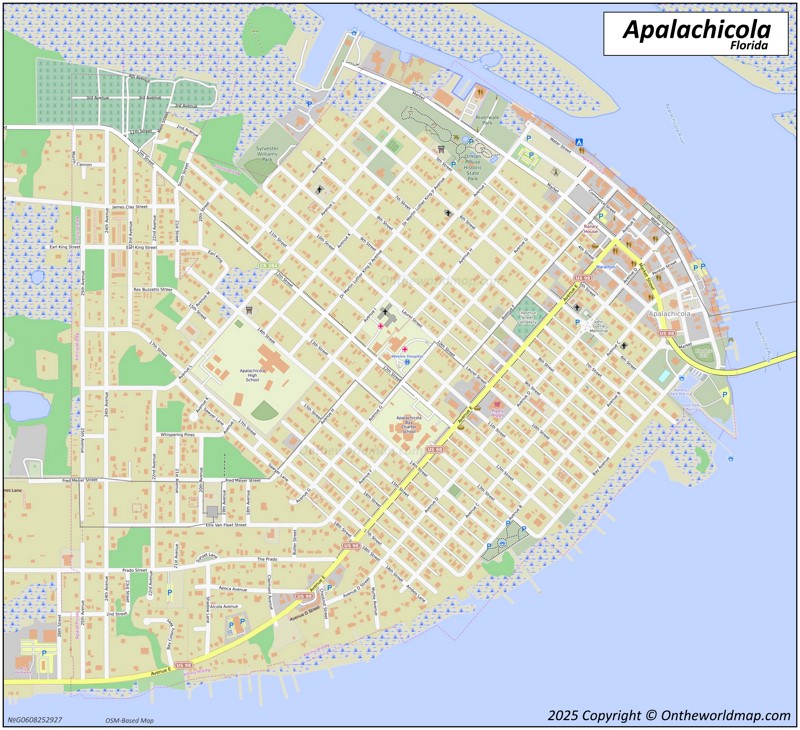 Map of Apalachicola