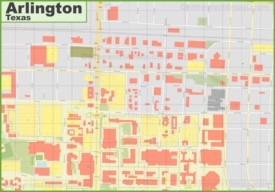 Arlington downtown map