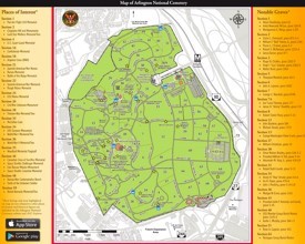 Arlington National Cemetery map