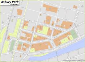 Asbury Park Downtown Map