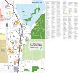 Atlanta midtown walking map