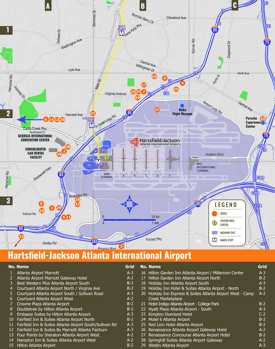 Atlanta Airport Overview Map