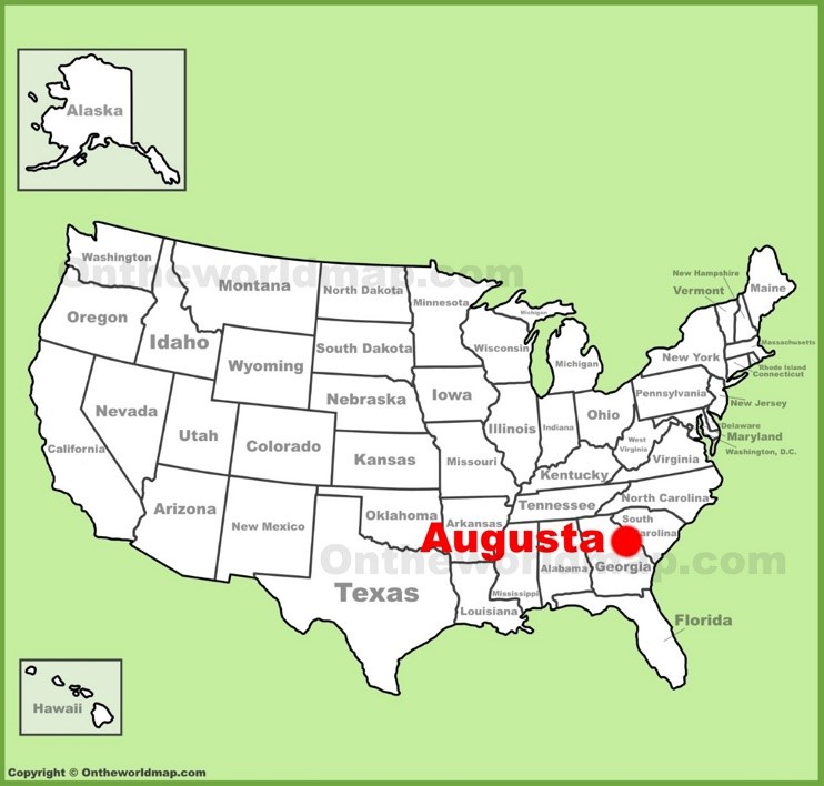 Augusta (Georgia) location on the U.S. Map