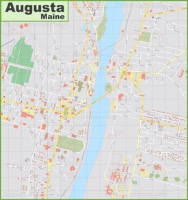 Large detailed map of Augusta