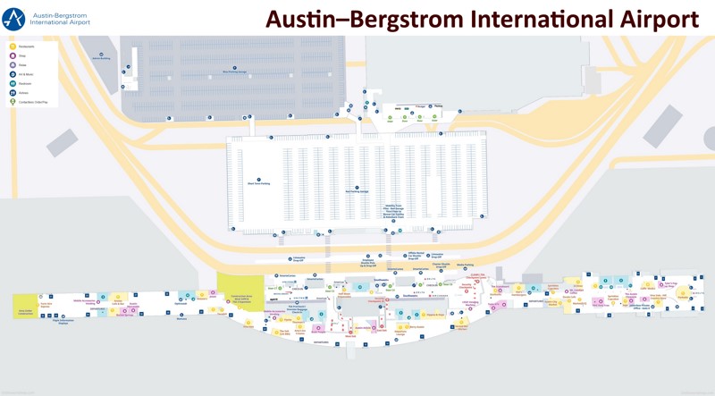 Austin–Bergstrom International Airport Terminal Map