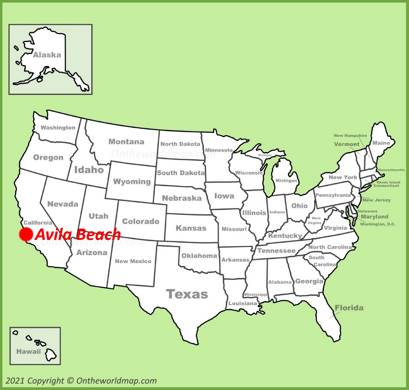 Avila Beach Location Map