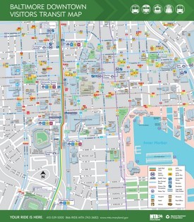 Baltimore downtown map
