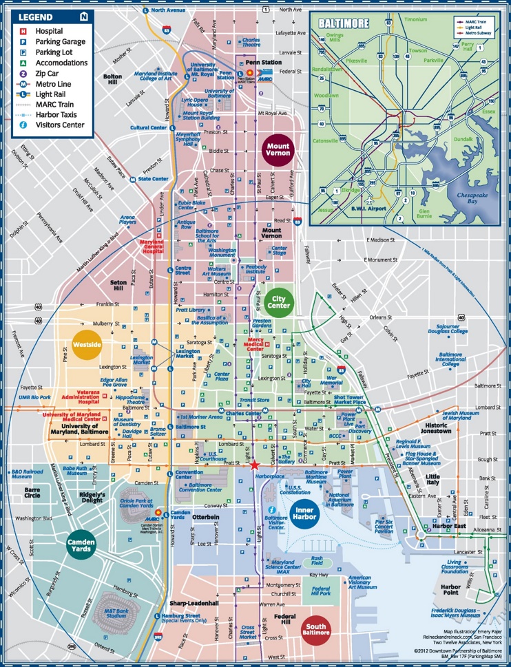 Baltimore parking map