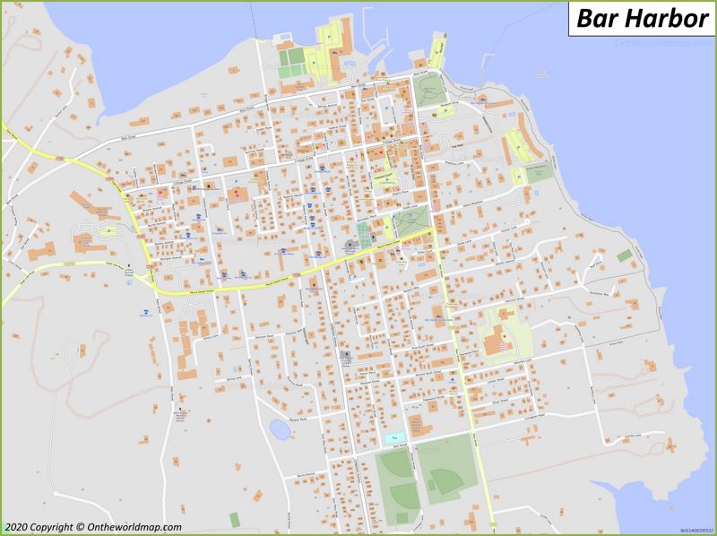 Map of Bar Harbor