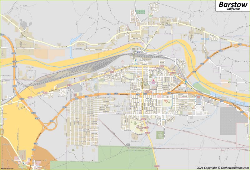 Map of Barstow