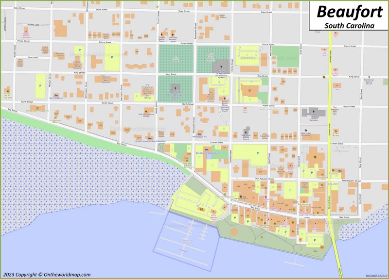 Beaufort Historic District Map