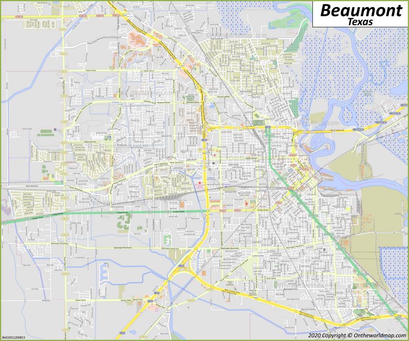 Map of Beaumont