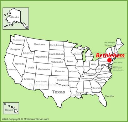 Bethlehem PA Location Map