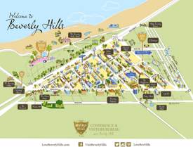 Beverly Hills Tourist Map