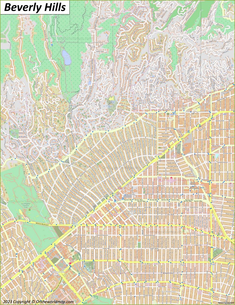 Map of Beverly Hills
