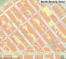 North Beverly Drive Map