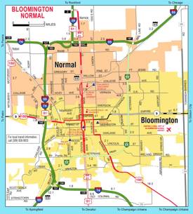Bloomington-Normal Road Map